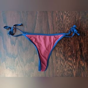 Boutine LA / Chooks Submarine Side tie Red and Blue Bikini Bottom Size M